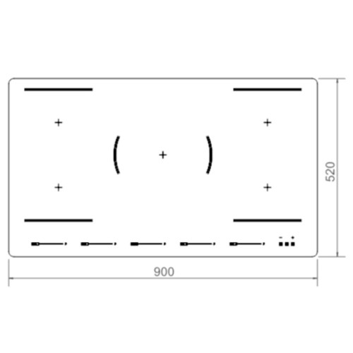 Варочная панель Bertazzoni P905I2M30NVS