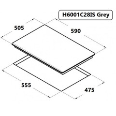 Варочная панель Schtoff H6001C28IS Grey