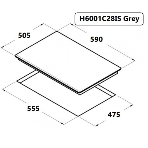 Варочная панель Schtoff H6001C28IS Grey