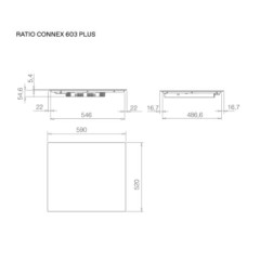 Варочная панель Elica Ratio Connex 603 Plus RAW PRF0210634