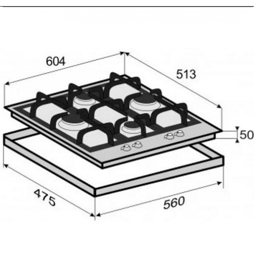 Варочная панель Zigmund & Shtain MN 114.61 W