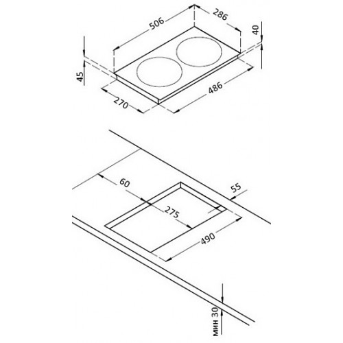 Варочная панель Korting HI 32003 BW