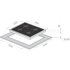Варочная панель Maunfeld MVI 59.4HZ.2BT WH
