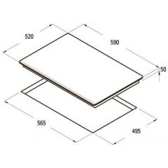 Варочная панель CATA GIGA 600 BK