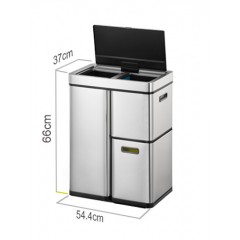 Сенсорное мусорное ведро EKO EK9338 MT-30L+15L+15L