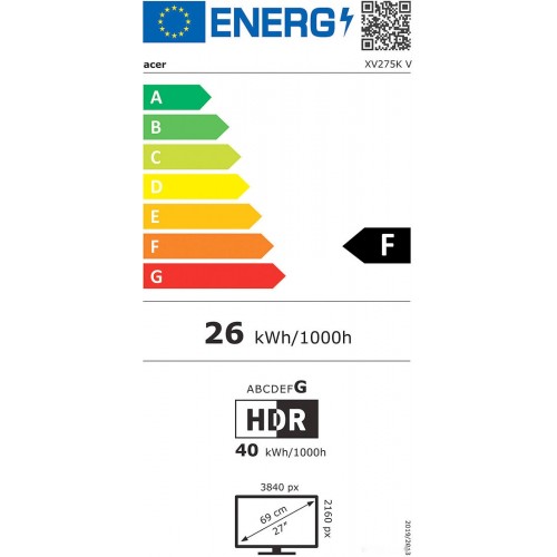 Монитор Acer Nitro XV275KVymipruzx UM.HX5EE.V05
