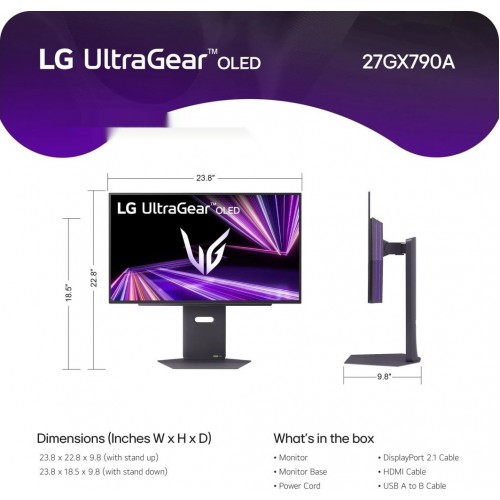 Монитор LG UltraGear OLED 27GX790A-B