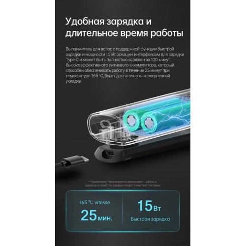 Выпрямитель Dreame Unplugged Cordless Hair Straightener AST14A (черный)