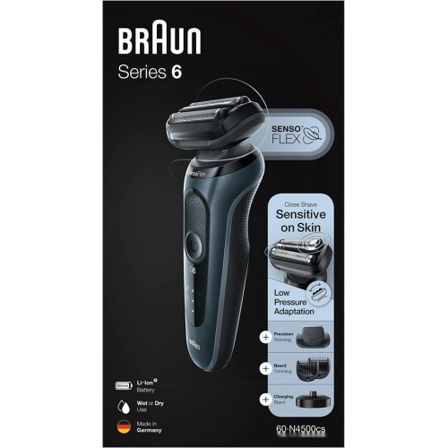 Электробритва мужская Braun Series 6 60-N4500cs