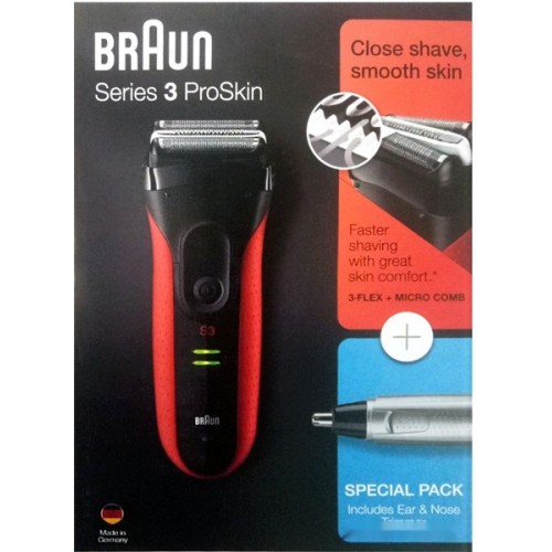 Электробритва мужская Braun Series 3 3030s + EN10