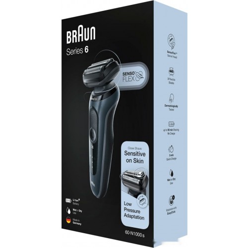 Электробритва мужская Braun Series 6 60-N1000s