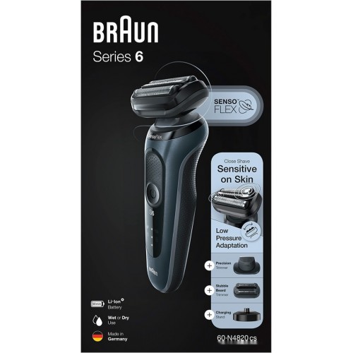 Электробритва мужская Braun Series 6 60-N4820cs