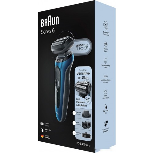 Электробритва мужская Braun Series 6 60-B4500cs