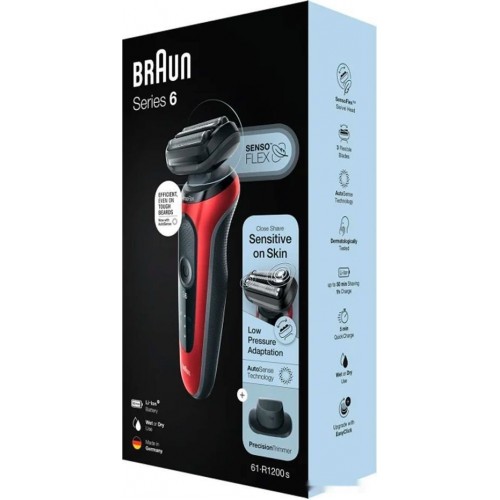 Электробритва мужская Braun Series 6 61-R1200s