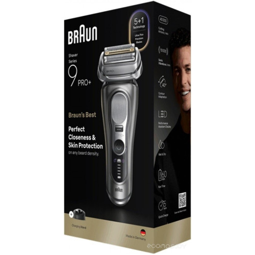 Электробритва мужская Braun Series 9 9615s (серый)