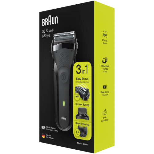 Электробритва мужская Braun Series 3 Shave&Style 300BT