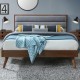 Кровать Halmar Orlando 160x200 (серый/орех)