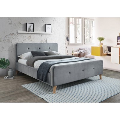 Кровать Signal Malmo Velvet 160x200 (Grey)