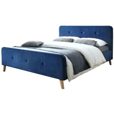 Кровать Signal Malmo Velvet 160x200 (Blue)