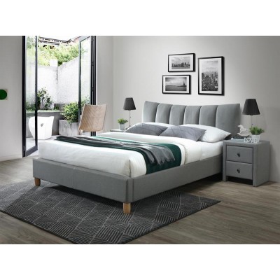 Кровать Halmar SANDY 2 160/200 (серый/бук)
