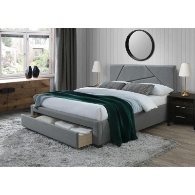Кровать Halmar VALERY серый/орех 160/200