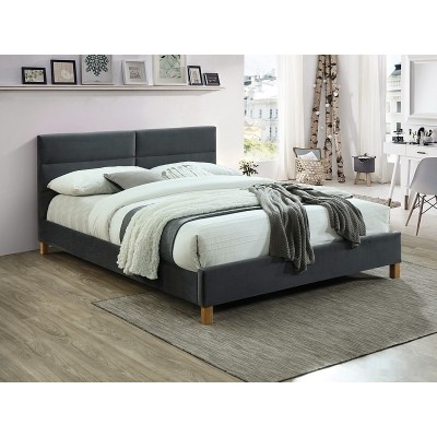 Кровать Signal Sierra Velvet 160x200 (серый)