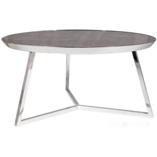 Журнальный столик Signal Temida B 76x76 (серый/хром)