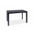 Кухонный стол Signal Metropol Cerammic 120/180x80 (черный мрамор/черный)
