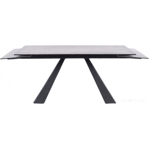 Кухонный стол Signal Salvadore Ceramic 160/240x90 (серый мрамор/черный матовый)