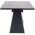 Кухонный стол Signal Salvadore Ceramic 160/240x90 (серый мрамор/черный матовый)
