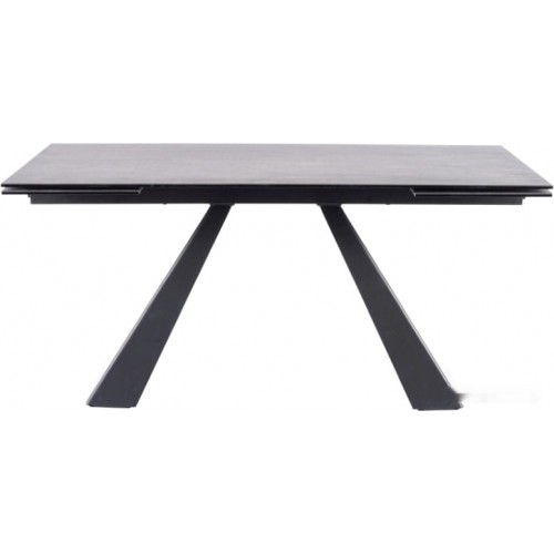Кухонный стол Signal Salvadore Ceramic 160/240x90 (серый мрамор/черный матовый)