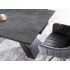 Кухонный стол Signal Salvadore Ceramic 160/240x90 (серый мрамор/черный матовый)