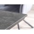Кухонный стол Signal Salvadore Ceramic 160/240x90 (серый мрамор/черный матовый)