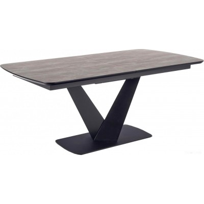 Кухонный стол Halmar Vinston 180-230/95 (темно-серый/черный)