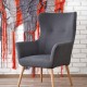 Кресло Halmar Cotto (Dark grey)