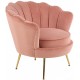 Офисное кресло Halmar Amorinito (светло-розовый/золотой)