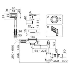 Сифон Omoikiri WK-1-UN GB 4956834