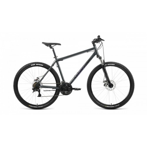 Велосипед Forward Sporting 27.5 2.2 disc (17, темно-серый/черный, 2022)