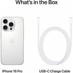 Смартфон Apple iPhone 16 Pro 128GB (белый титан)