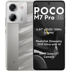 Телефон POCO M7 Pro 5G 8GB/256GB международная версия (серебристый)