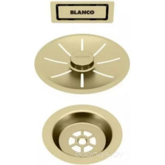 Накладка на сливное отверстие Blanco C-overflow и InFino® сатин золото одна чаша 203476