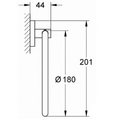 Держатель для полотенец Grohe Essentials 40365001