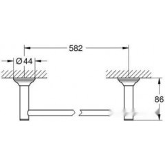 Держатель для полотенца Grohe Essentials Authentic 40653001