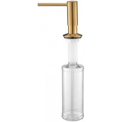 Дозатор для моющего средства Paulmark Decus D004-BG (брашированное золото)