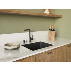 Дозатор для жидкого мыла Omoikiri OM-03 GM (вороненая сталь)