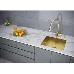 Дозатор для моющего средства Paulmark Decus D004-LG (светлое золото)