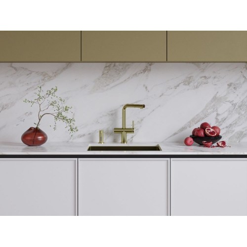 Дозатор для моющего средства Omoikiri OM-09-LG SENSOR (светлое золото)