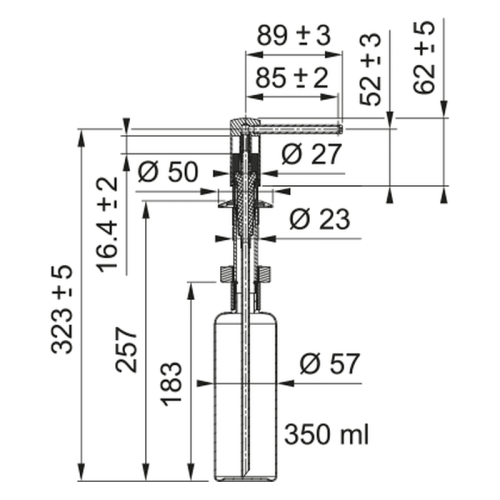 Дозатор Franke Comfort 112.0753.277 черный матовый