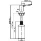 Дозатор мыла Omoikiri OM-02 PVD-GM (вороненая сталь)
