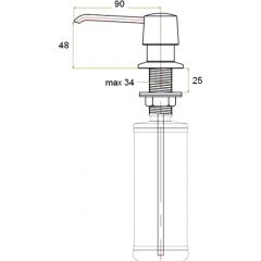 Дозатор мыла Zorg ZR-20 хром